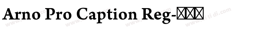 Arno Pro Caption Reg字体转换